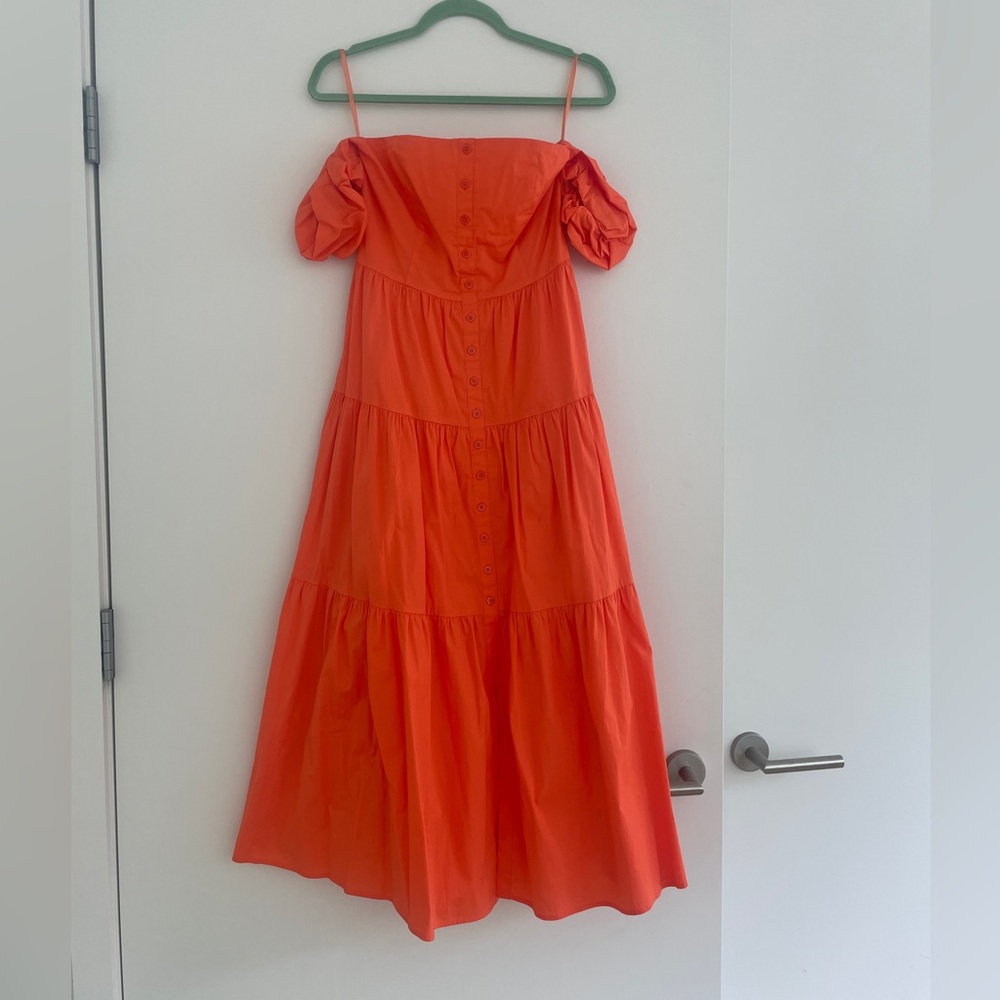 Staud Elio Puff-Sleeve Prairie Dress 6